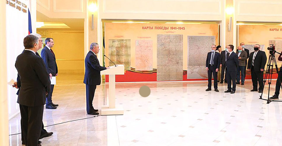 Выставка «Карты Победы» открылась в Совете Федерации