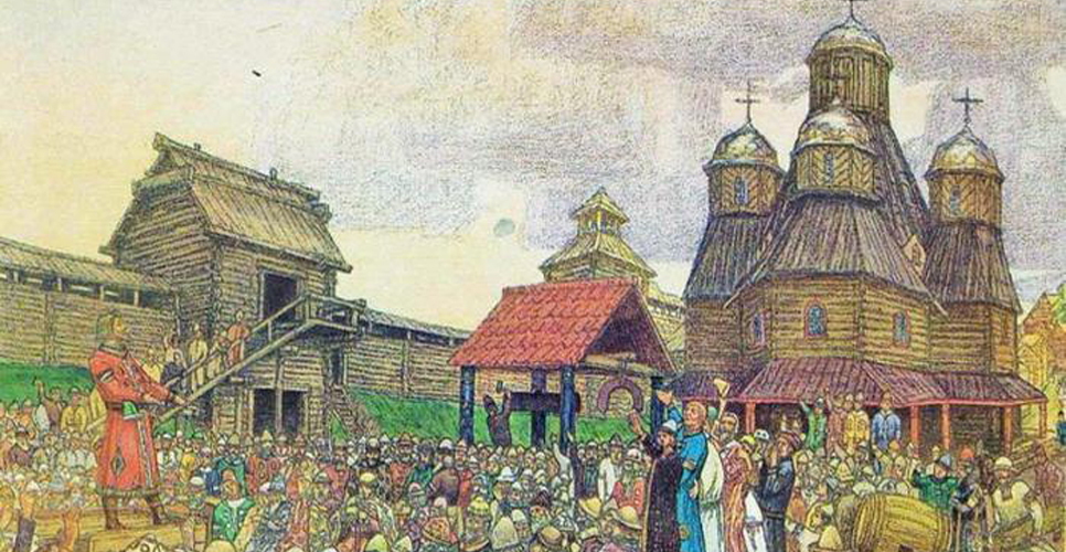 Картина «Вече во Пскове», худ. Виктор Васнецов 1909 г.