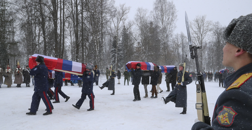 Останки погибших в ходе Отечественной войны 1812 года солдат перезахоронили в Вязьме