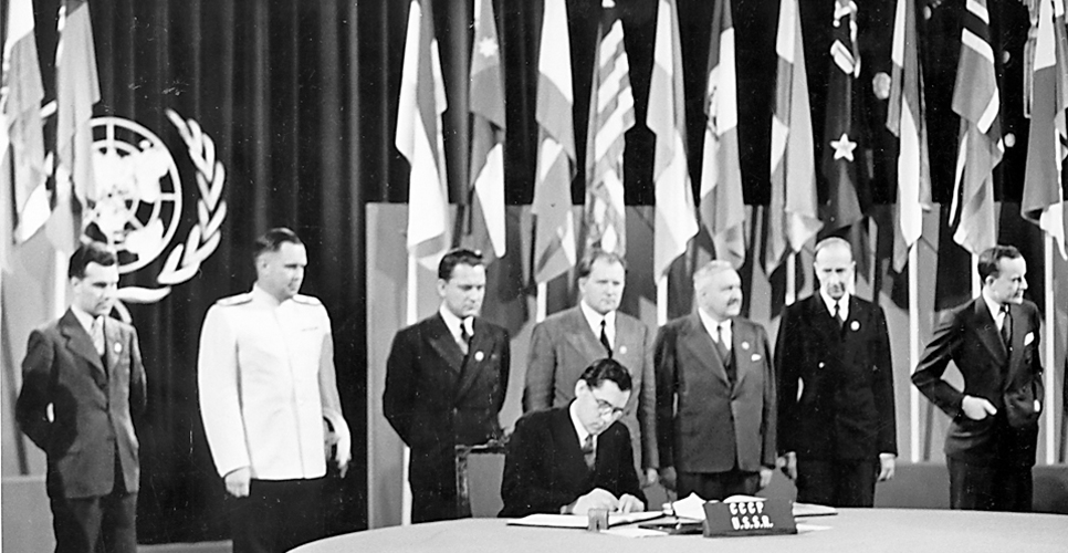 24 октября 1945 года была создана Организация Объединённых Наций
