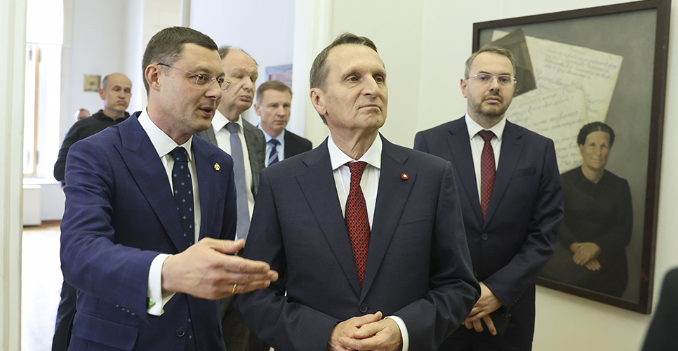 Председатель РИО Сергей Нарышкин посетил Российскую академию художеств