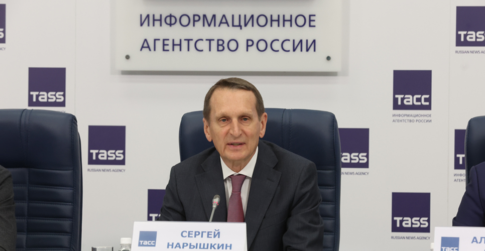Выступление С.Е. Нарышкина на пресс-конференции  по итогам историко-просветительской акции  «Диктант Победы»