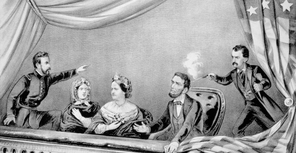 14 апреля 1865 года Джон Бут застрелил Авраама Линкольна 