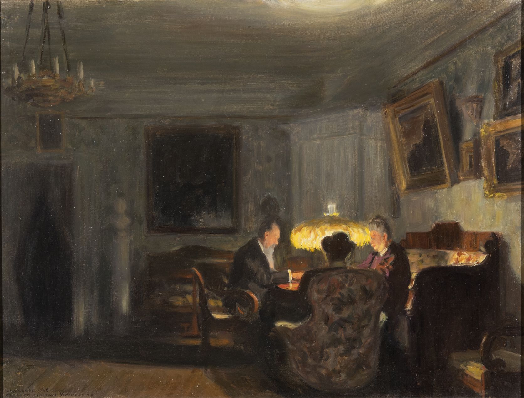 Борис Кустодиев. Групповой портрет семьи Шварц. 1908. Х Борис Кустодиев. Групповой портрет семьи Шварц. 1908. Х