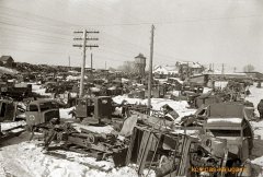 Останки немецкой техники в окрестностях Калуги. 30 декабря 1941 г.